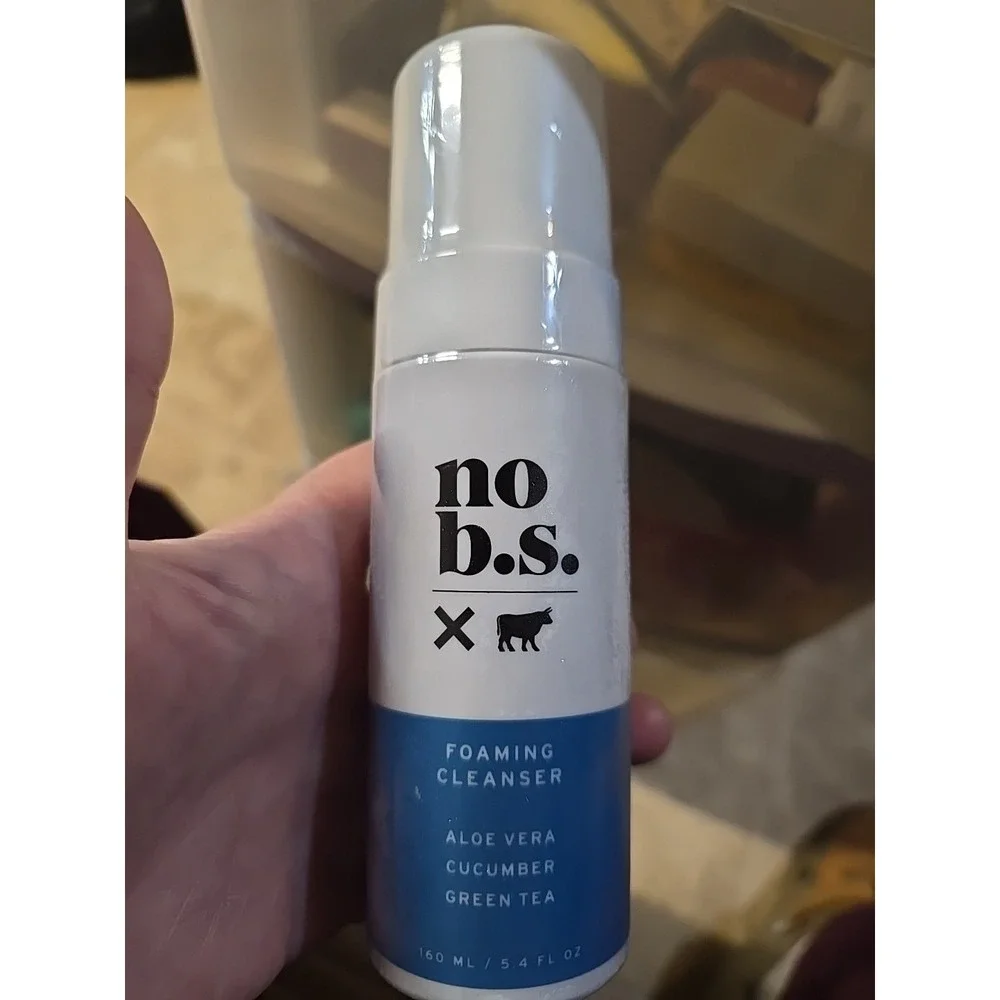 No B.S Foaming Cleanser Aloe Vera Cucumber Green Tea 5.4 Fl Oz New Sealed